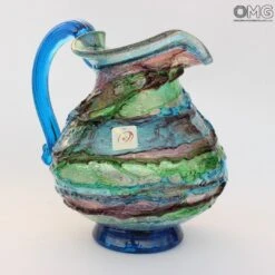 Pitcher Sbruffi Laguna - Original Murano Glass OMG -Life Store omg original murano glass object img 6345