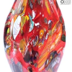 Vase Red - Multicolor Effects - Original Murano Glass OMG 16 Vase Red - Multicolor Effects - Original Murano Glass OMG -Life Store original murano glass 0275img 4356jpg