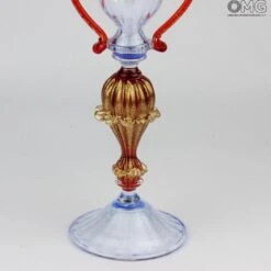 Venetian Goblet Rossetto - King Drinking Glass - Original Murano Glass OMG 11 Venetian Goblet Rossetto - King Drinking Glass - Original Murano Glass OMG -Life Store original murano glass artworkimg 5616