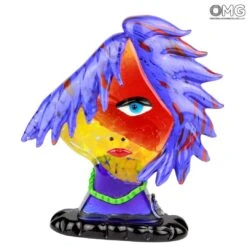 Head Of Woman Emo Face - Modern Art Abstract