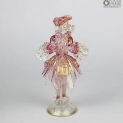 Couple Goldoni Sculpture Pink - Venetian Figurines Lady And Rider Gold 24kt 16 Couple Goldoni Sculpture Pink - Venetian Figurines Lady And Rider Gold 24kt -Life Store original murano glass venetian figurines goldonianiimg 6938