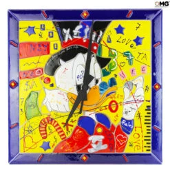 Uncle Scrooge - Tribute - Wall Clock - Original Murano Glass Omg
