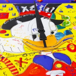 Uncle Scrooge - Tribute - Wall Clock - Original Murano Glass Omg -Life Store paperone clock original murano glass omg italy venetian3