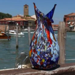 Papillon Vase - Blue - Original Murano Glass OMG -Life Store papillon vase external