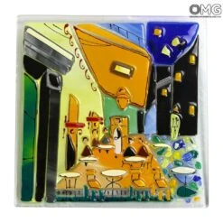 The Caffe - Van Gogh Tribute - Glass Paint