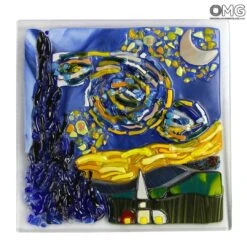 Night With Stars - Van Gogh - Glass Paint