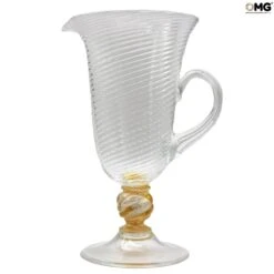 Pitcher - Exclusive - 24k Gold - Original Murano Glass OMG