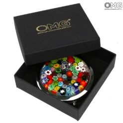 Pocket Mirror - With Millefiori - Original Murano Glass OMG -Life Store pocket mirror original murano glass 5