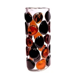 Pois - Vase - Original Murano Glass -Life Store pois vase orange black murano glass 5