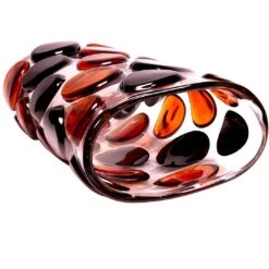 Pois - Vase - Original Murano Glass -Life Store pois vase orange black murano glass 6