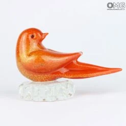 Red Sparrow - Glass Sculpture - Original Murano Glass OMG -Life Store red bird murano glass 1