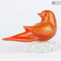 Red Sparrow - Glass Sculpture - Original Murano Glass OMG -Life Store red bird murano glass 2