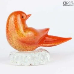 Red Sparrow - Glass Sculpture - Original Murano Glass OMG -Life Store red bird murano glass 3