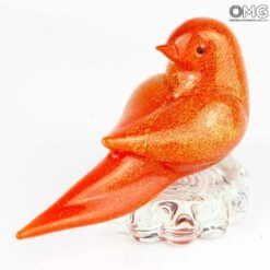 Red Sparrow - Glass Sculpture - Original Murano Glass OMG -Life Store red bird murano glass 4