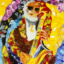 Sonny Rollins - Exclusive Tribute - Original - Murano - Glass - Omg -Life Store rollins big canvas original murano glass omg italy venetian1