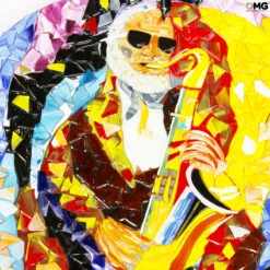 Sonny Rollins Tribute - Original Murano Glass Omg -Life Store rollins centerpiece big original murano glass omg italy venetian15