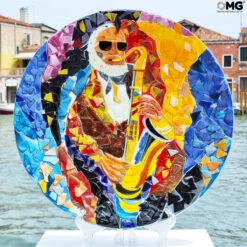Sonny Rollins Centerpiece - Tribute - Original Murano Glass Omg -Life Store rollins original murano glass omg venetian5