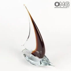Sail Boat - Red - Original Murano Glass OMG 13 Sail Boat - Red - Original Murano Glass OMG -Life Store sail boat red original murano glass 5