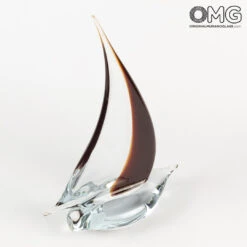 Sail Boat - Red - Original Murano Glass OMG 14 Sail Boat - Red - Original Murano Glass OMG -Life Store sail boat red original murano glass 6