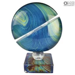 Saturno - Scultpure In Chalcedony - Original Murano Glass OMG