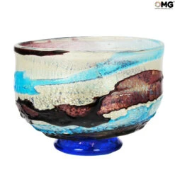 Ocean Sbruffi Centerpiece Bowl - Original Murano Glass Omg 10 Ocean Sbruffi Centerpiece Bowl - Original Murano Glass Omg -Life Store sbruffi vase centerpiece ocean original murano glass omg