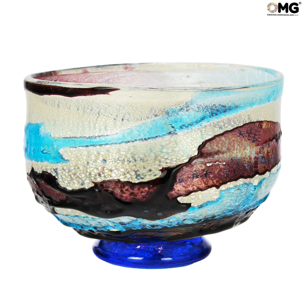 Ocean Sbruffi Centerpiece Bowl - Original Murano Glass Omg 5 Ocean Sbruffi Centerpiece Bowl - Original Murano Glass Omg - Image 3