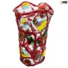 Floral Garden - Blown Vase Red - Original Murano Glass OMG® -Life Store sbruffi vase original murano glass omg