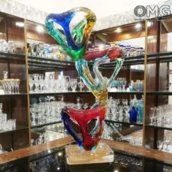 Material Gold - Abstract - Murano Glass Sculpture -Life Store sculpture infinito murano glass venetian