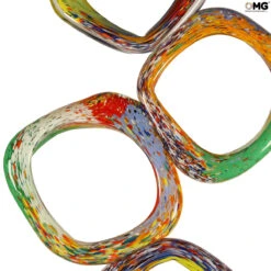 Rubik Cube Sculpture - Colorful - Original Murano Glass OMG -Life Store sculpture original murano glass omg rubik gemetric2