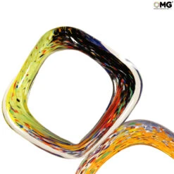 Rubik Cube Sculpture - Colorful - Original Murano Glass OMG -Life Store sculpture original murano glass omg rubik gemetric4