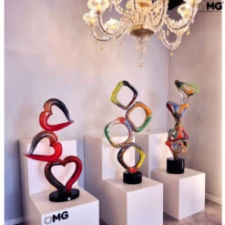 Rubik Cube Sculpture - Colorful - Original Murano Glass OMG -Life Store sculpture original murano glass omg rubik gemetric6