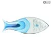 Fish Abstract Sculpture - Light Blue - Original Murano Glass -Life Store sculpture original murano glass submerged fish