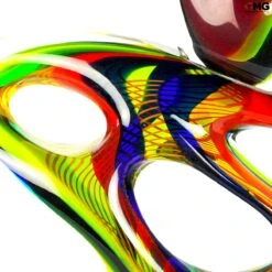 Cell - Abstract - Murano Glass Sculpture -Life Store sculpture original murano glass venetian omg holes3