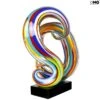 Wave Rainbow Abstract - Sculpture - Original Murano Glass OMG -Life Store sculpture original murano glass venetian omg mars