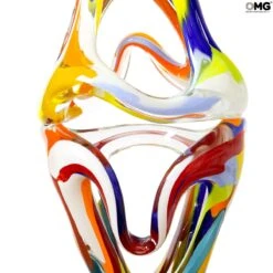 Multicolor Sculpture - Slimer Abstract - Murano Glass Sculpture -Life Store sculpture original murano glass venetian omg saturn520