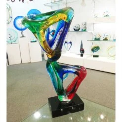 Material - Abstract - Murano Glass Sculpture 17 Material - Abstract - Murano Glass Sculpture -Life Store scultura slime murano glass venetain 1 glass omg