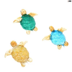 Set Of 3 Sea Turtles - Original Murano Glass OMG