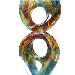 Sing - Abstract Sculpture In Chalcedony - Original Murano Glass OMG -Life Store sing abstract sculpture original murano glass omg2