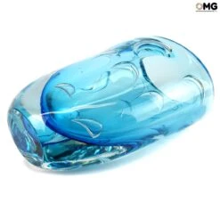 Vase Light Blue - Sommerso - Original Murano Glass OMG 12 Vase Light Blue - Sommerso - Original Murano Glass OMG -Life Store sommerso light vase original murano glass omg venetian3