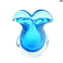 Vase Campanula Baleton - Light Blue Sommerso - Original Murano Glass OMG 13 Vase Campanula Baleton - Light Blue Sommerso - Original Murano Glass OMG -Life Store sommerso lightblue baleton campanula original murano glass omg3
