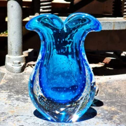 Vase Campanula Baleton - Light Blue Sommerso - Original Murano Glass OMG 15 Vase Campanula Baleton - Light Blue Sommerso - Original Murano Glass OMG -Life Store sommerso lightblue baleton campanula original murano glass omg5