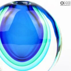 Vase Egg Light Blue - Sommerso - Original Murano Glass OMG 10 Vase Egg Light Blue - Sommerso - Original Murano Glass OMG -Life Store sommerso vase egg light blue 3