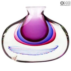 Vase Jar Purple - Sommerso - Original Murano Glass OMG