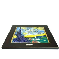 The Starry Night - Van Gogh Canvas Tribute - Original Murano Glass OMG -Life Store strarry night original murano glass omg3