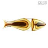 Fish Abstract Sculpture - Amber - Original Murano Glass -Life Store submerged glass fish in original murano glass