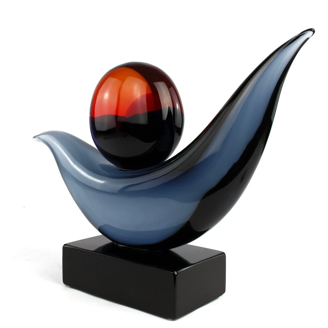 Sunset On The Sea - Abstract - Original Murano Glass 4 Sunset On The Sea - Abstract - Original Murano Glass - Image 2