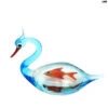 Swan With Fish - Original Murano Glass OMG -Life Store swan lume fish original murano glass omg