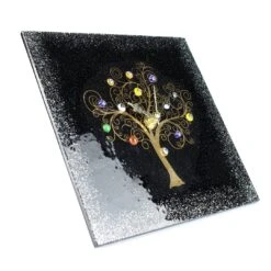 Table Clock - The Tree Of Life - Original Murano Glass OMG -Life Store table clock black murano glass omg 1