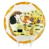The Kiss Plate - Klimt Tribute - Round Big -Life Store thre kiss klimt round plate murano glass 1