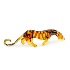 Tiger Figurine - Original Murano Glass OMG -Life Store tiger lampwork original murano glass omg1